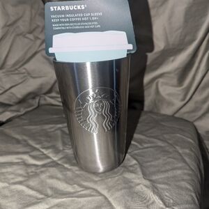 Starbucks Stainless Steel Cup Sleeve for Grande Keep Hot 1.5 Hrs + 90% Recycled